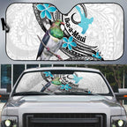 Aotearoa Te Ika-a-Maui Auto Sun Shade South Island Kekeru Maori Koru - Aussie Hoodie