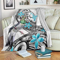 Aotearoa Te Ika-a-Maui Blanket South Island Kekeru Maori Koru