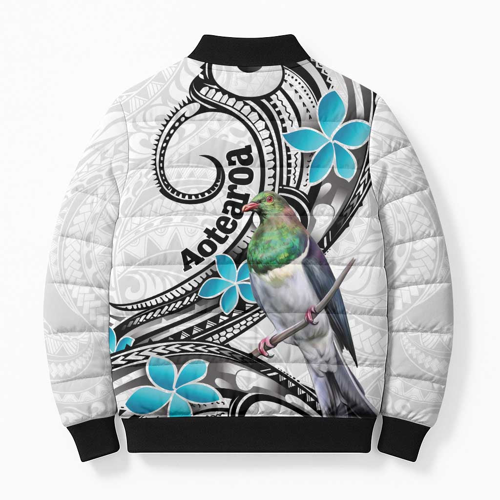 Aotearoa Te Ika-a-Maui Bomber Puffer Jacket South Island Kekeru Maori Koru - Aussie Hoodie