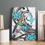Aotearoa Te Ika-a-Maui Canvas Wall Art South Island Kekeru Maori Koru