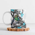 Aotearoa Te Ika-a-Maui Ceramic Mug South Island Kekeru Maori Koru - Aussie Hoodie