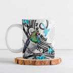 Aotearoa Te Ika-a-Maui Ceramic Mug South Island Kekeru Maori Koru - Aussie Hoodie