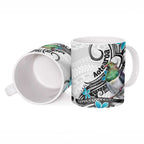 Aotearoa Te Ika-a-Maui Ceramic Mug South Island Kekeru Maori Koru - Aussie Hoodie