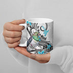 Aotearoa Te Ika-a-Maui Ceramic Mug South Island Kekeru Maori Koru - Aussie Hoodie