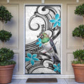 Aotearoa Te Ika-a-Maui Door Cover South Island Kekeru Maori Koru - Aussie Hoodie