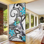 Aotearoa Te Ika-a-Maui Door Cover South Island Kekeru Maori Koru - Aussie Hoodie