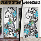 Aotearoa Te Ika-a-Maui Door Cover South Island Kekeru Maori Koru - Aussie Hoodie