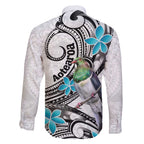 Aotearoa Te Ika-a-Maui Family Matching Off The Shoulder Long Sleeve Dress and Hawaiian Shirt South Island Kekeru Maori Koru