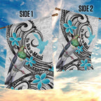 Aotearoa Te Ika-a-Maui Garden Flag South Island Kekeru Maori Koru