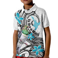 Aotearoa Te Ika-a-Maui Kid Polo Shirt South Island Kekeru Maori Koru