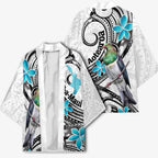 Aotearoa Te Ika-a-Maui Kimono South Island Kekeru Maori Koru - Aussie Hoodie
