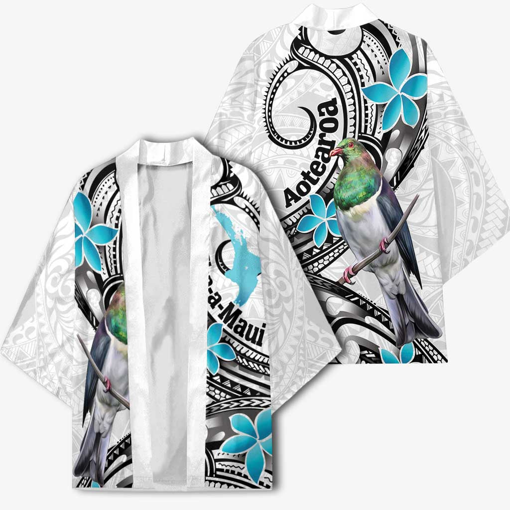 Aotearoa Te Ika-a-Maui Kimono South Island Kekeru Maori Koru - Aussie Hoodie