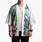 Aotearoa Te Ika-a-Maui Kimono South Island Kekeru Maori Koru - Aussie Hoodie