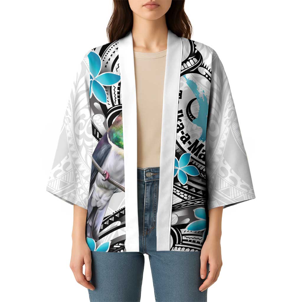 Aotearoa Te Ika-a-Maui Kimono South Island Kekeru Maori Koru - Aussie Hoodie