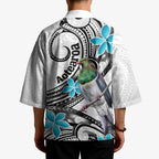 Aotearoa Te Ika-a-Maui Kimono South Island Kekeru Maori Koru - Aussie Hoodie