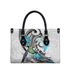Aotearoa Te Ika-a-Maui Leather Bag South Island Kekeru Maori Koru - Aussie Hoodie
