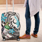 Aotearoa Te Ika-a-Maui Luggage Cover South Island Kekeru Maori Koru