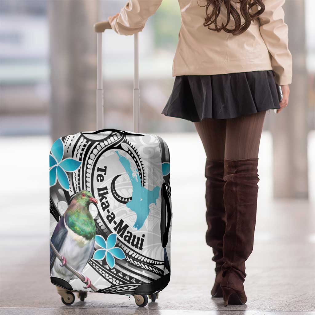 Aotearoa Te Ika-a-Maui Luggage Cover South Island Kekeru Maori Koru