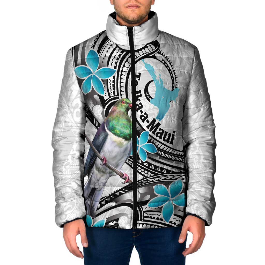 Aotearoa Te Ika-a-Maui Padded Jacket South Island Kekeru Maori Koru - Aussie Hoodie