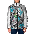 Aotearoa Te Ika-a-Maui Padded Jacket South Island Kekeru Maori Koru - Aussie Hoodie