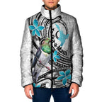 Aotearoa Te Ika-a-Maui Padded Jacket South Island Kekeru Maori Koru - Aussie Hoodie
