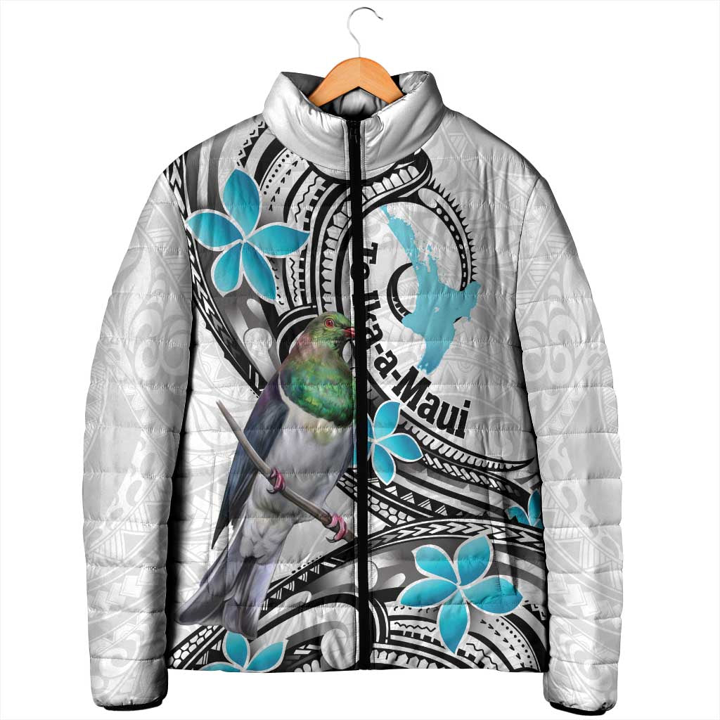 Aotearoa Te Ika-a-Maui Padded Jacket South Island Kekeru Maori Koru - Aussie Hoodie