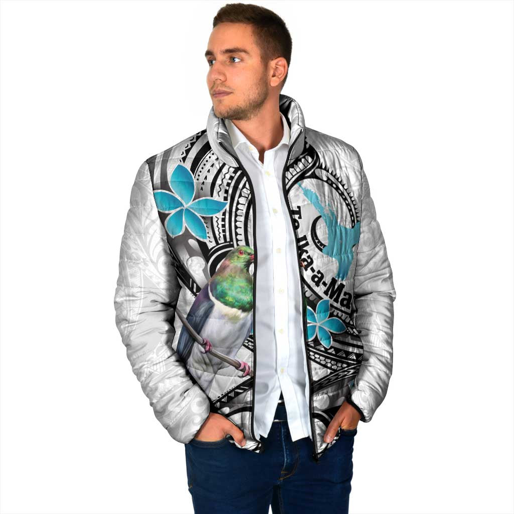 Aotearoa Te Ika-a-Maui Padded Jacket South Island Kekeru Maori Koru - Aussie Hoodie