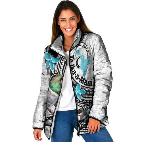 Aotearoa Te Ika-a-Maui Padded Jacket South Island Kekeru Maori Koru - Aussie Hoodie