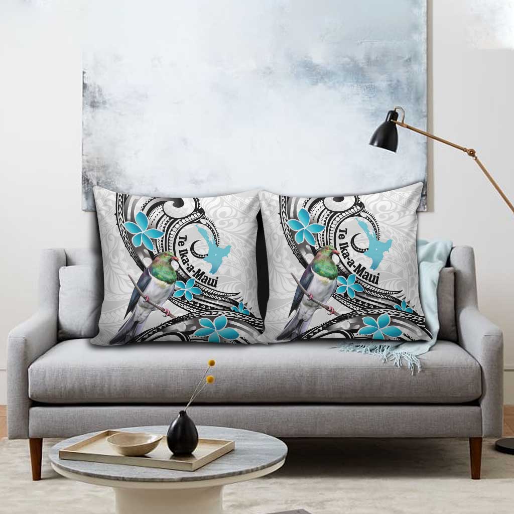 Aotearoa Te Ika-a-Maui Pillow Cover South Island Kekeru Maori Koru - Aussie Hoodie
