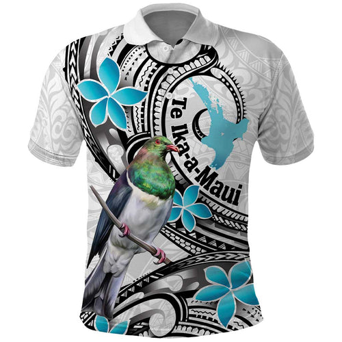Aotearoa Te Ika-a-Maui Polo Shirt South Island Kekeru Maori Koru