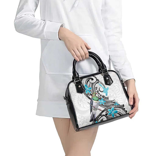 Aotearoa Te Ika-a-Maui Shoulder Handbag South Island Kekeru Maori Koru