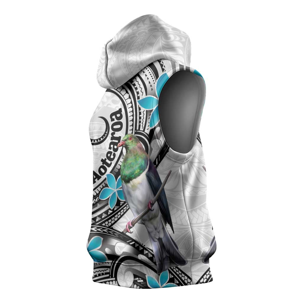 Aotearoa Te Ika-a-Maui Sleeveless Hoodie South Island Kekeru Maori Koru - Aussie Hoodie