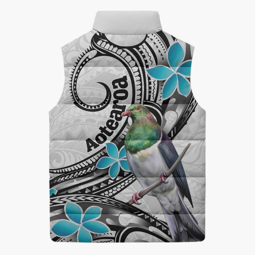 Aotearoa Te Ika-a-Maui Sleeveless Puffer Jacket South Island Kekeru Maori Koru - Aussie Hoodie