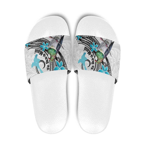 Aotearoa Te Ika-a-Maui Slide Sandals South Island Kekeru Maori Koru - Aussie Hoodie