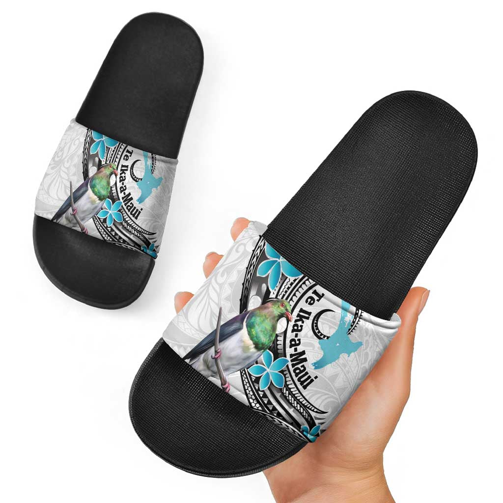 Aotearoa Te Ika-a-Maui Slide Sandals South Island Kekeru Maori Koru - Aussie Hoodie