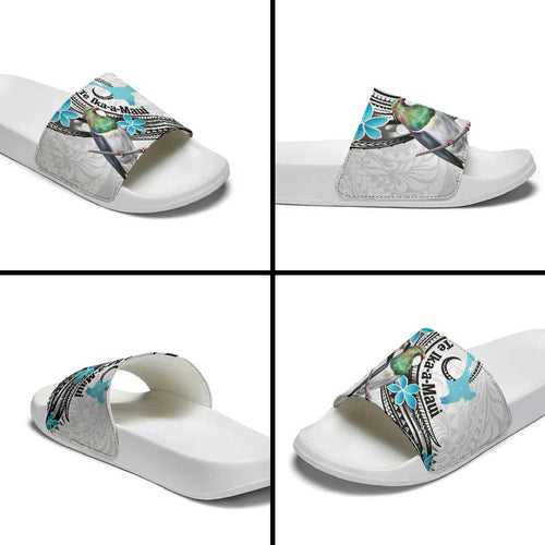 Aotearoa Te Ika-a-Maui Slide Sandals South Island Kekeru Maori Koru - Aussie Hoodie