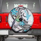 Aotearoa Te Ika-a-Maui Spare Tire Cover South Island Kekeru Maori Koru