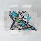 Aotearoa Te Ika-a-Maui Tablecloth South Island Kekeru Maori Koru