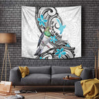 Aotearoa Te Ika-a-Maui Tapestry South Island Kekeru Maori Koru