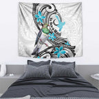 Aotearoa Te Ika-a-Maui Tapestry South Island Kekeru Maori Koru