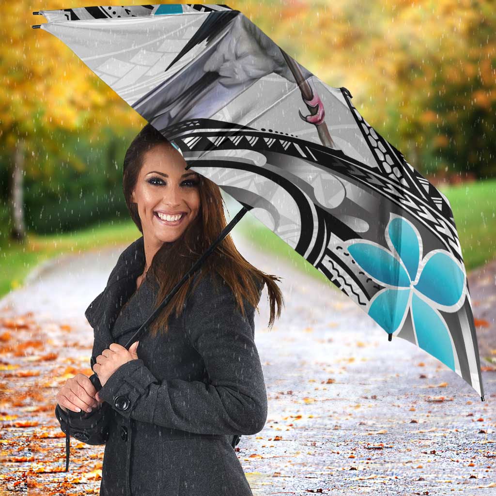 Aotearoa Te Ika-a-Maui Umbrella South Island Kekeru Maori Koru - Aussie Hoodie