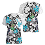 Aotearoa Te Ika-a-Maui Women V-Neck T-Shirt South Island Kekeru Maori Koru