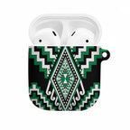 Green New Zealand Taniko Poutama Patikitiki AirPods Case - Aussie Hoodie