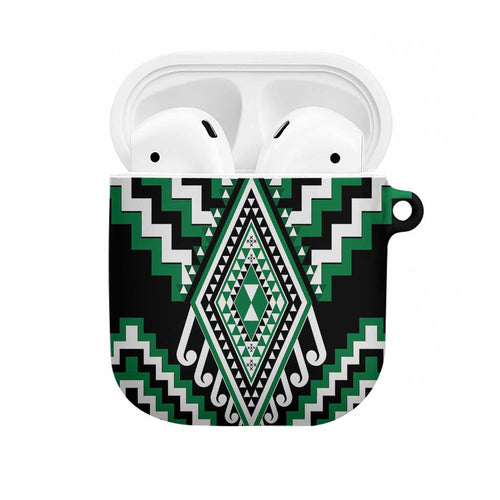 Green New Zealand Taniko Poutama Patikitiki AirPods Case - Aussie Hoodie