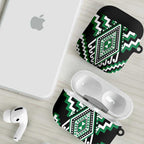 Green New Zealand Taniko Poutama Patikitiki AirPods Case - Aussie Hoodie