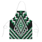 Green New Zealand Taniko Poutama Patikitiki Apron - Aussie Hoodie