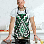 Green New Zealand Taniko Poutama Patikitiki Apron - Aussie Hoodie