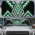 Green New Zealand Taniko Poutama Patikitiki Auto Sun Shade - Aussie Hoodie