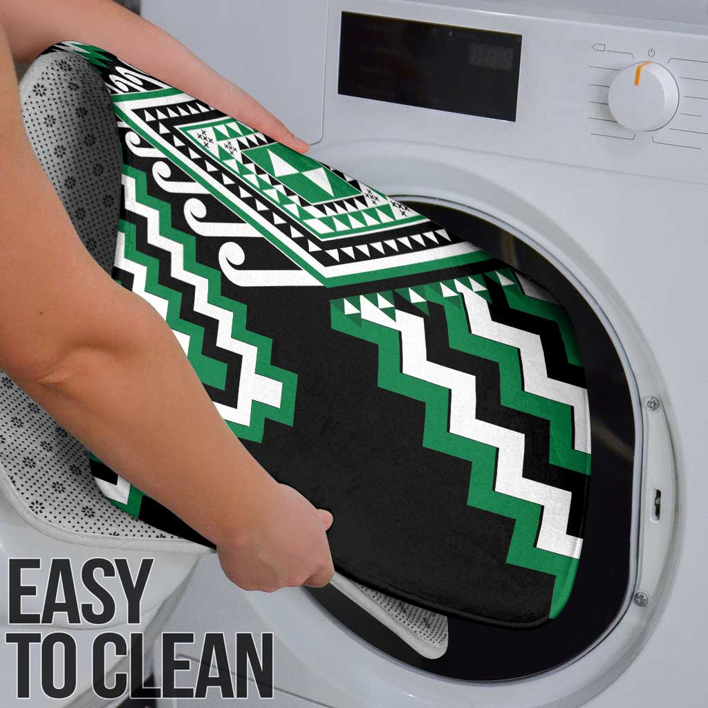 Green New Zealand Taniko Poutama Patikitiki Bathroom Set - Aussie Hoodie
