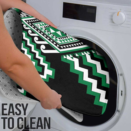 Green New Zealand Taniko Poutama Patikitiki Bathroom Set - Aussie Hoodie